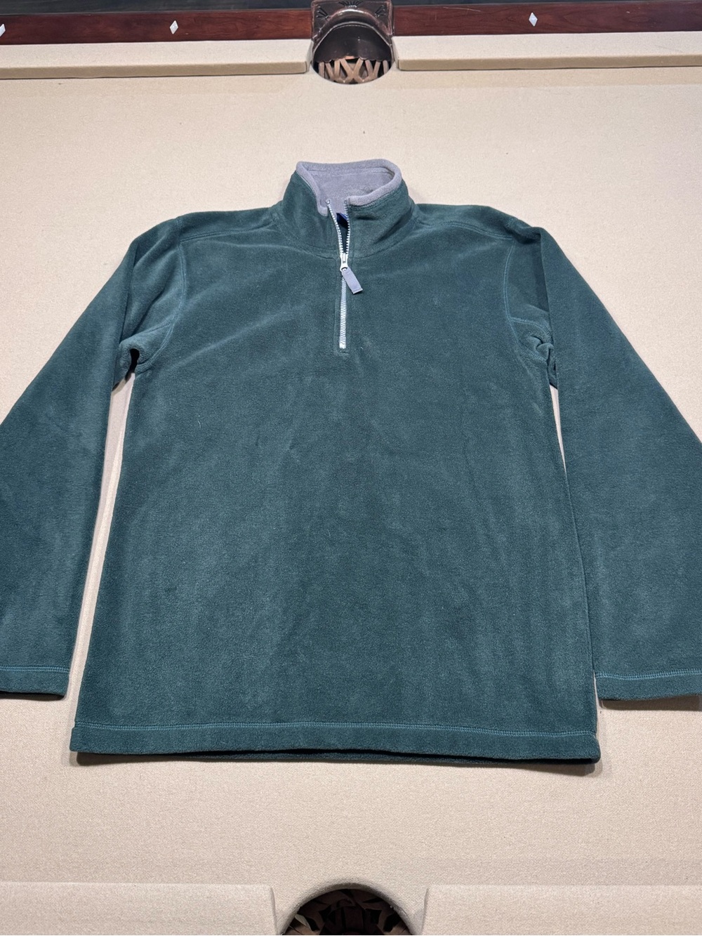 Champs Vintage Sports quarter-zip forest green fleece pullover